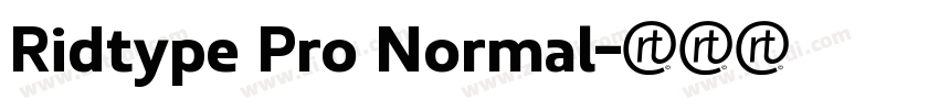Ridtype Pro Normal字体转换
